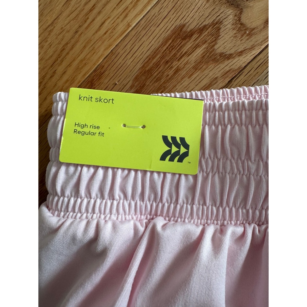 All in Motion Girls Pink Knit Skort Tiered Ruffle High Rise Athletic XL 14 NWT - Picture 3 of 5